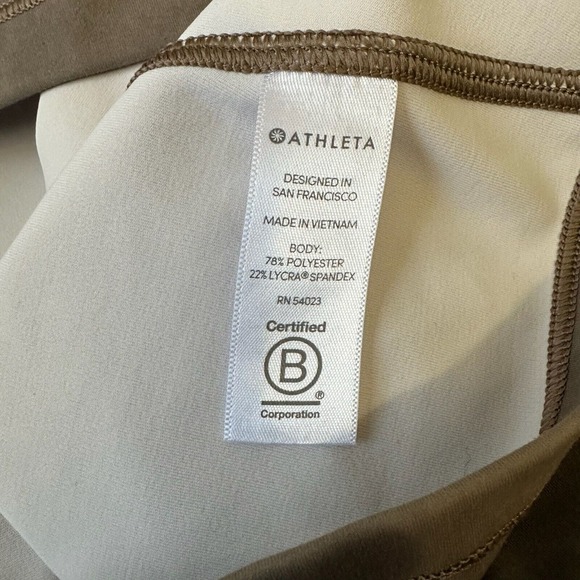 ATHLETA Shanti Watercolor Stripe Crop Racerback Tank Top #568115 - Picture 7 of 9